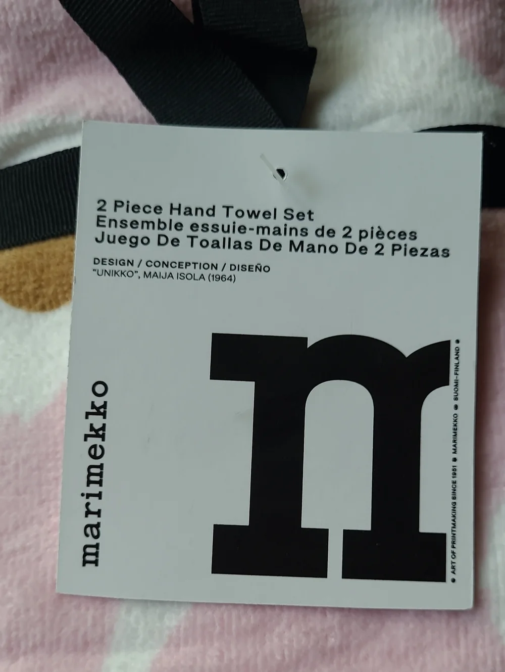 Marimekko Unikko Poppy Hand Towel Set